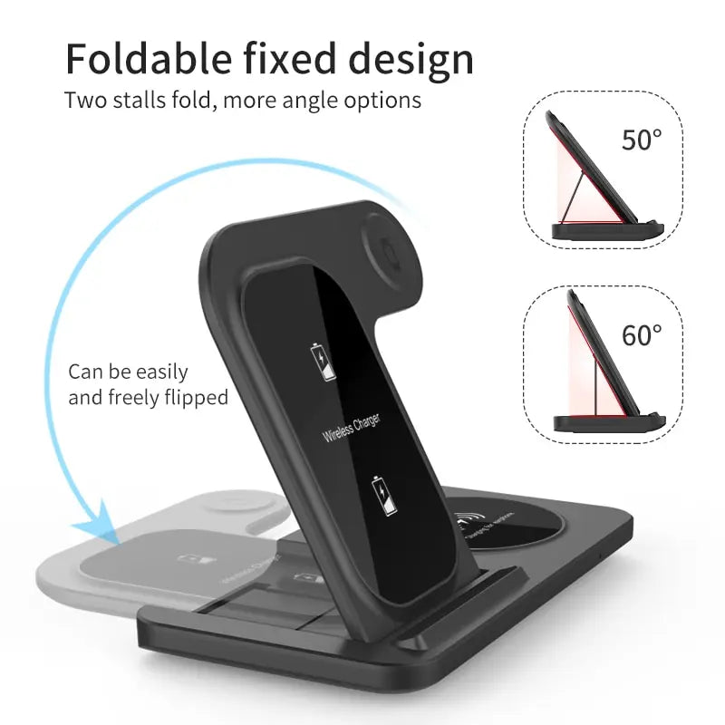 3in1 Wireless Fast Charger Station