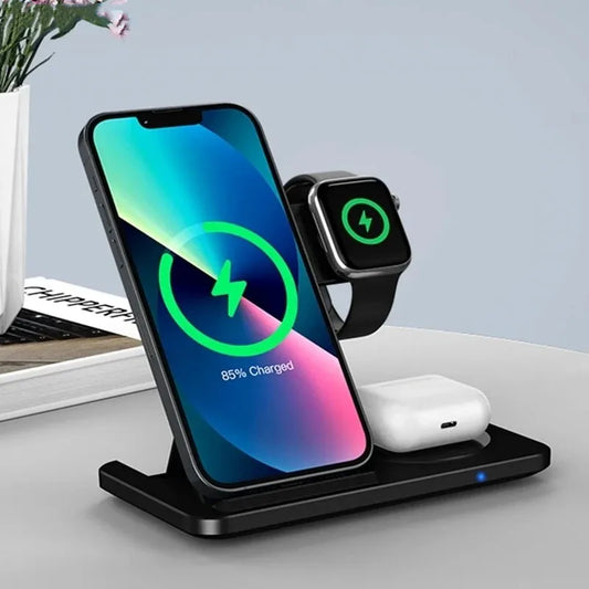 3in1 Wireless Fast Charger Station