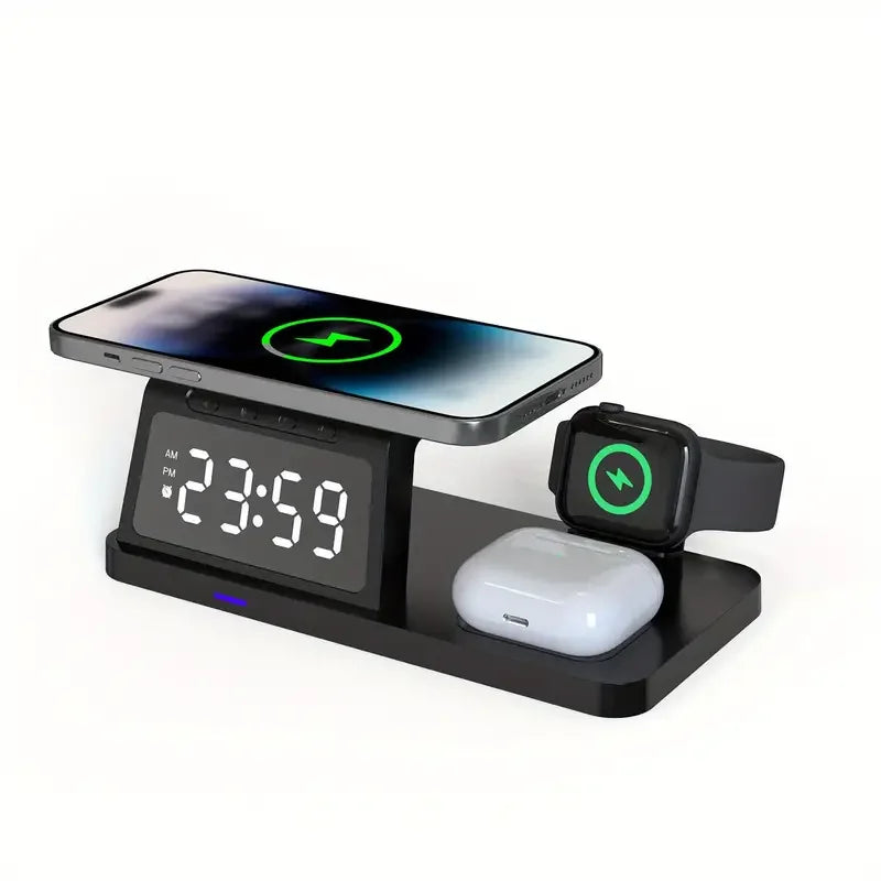 3 in 1 Power Clock Charging Station