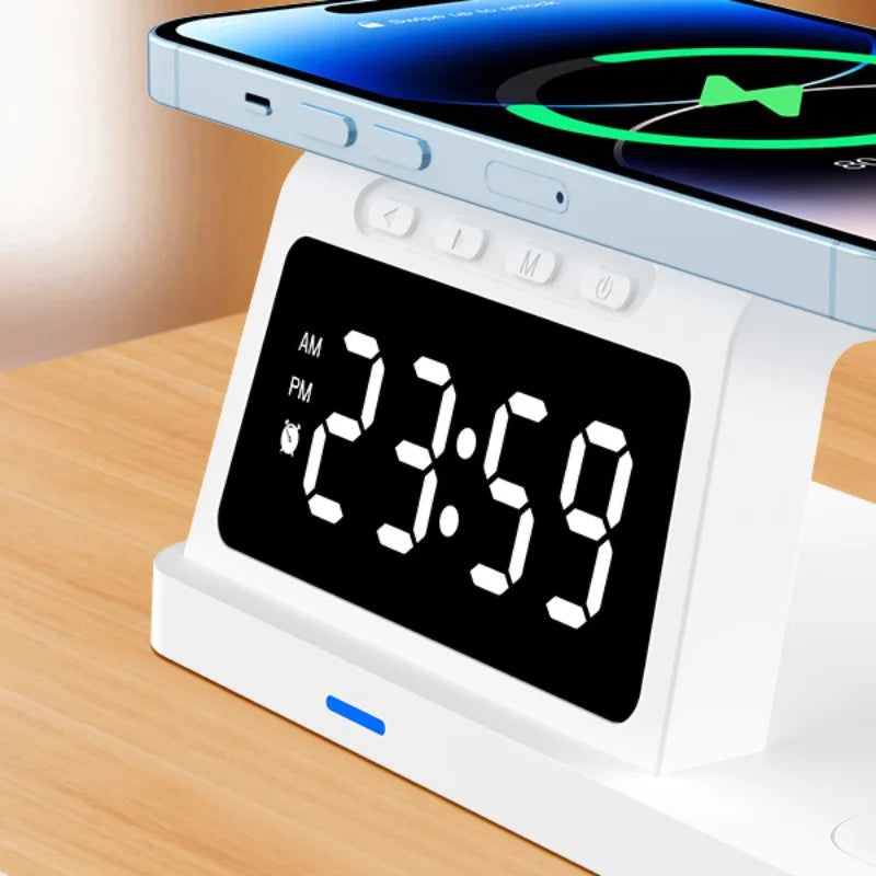 3 in 1 Power Clock Charging Station