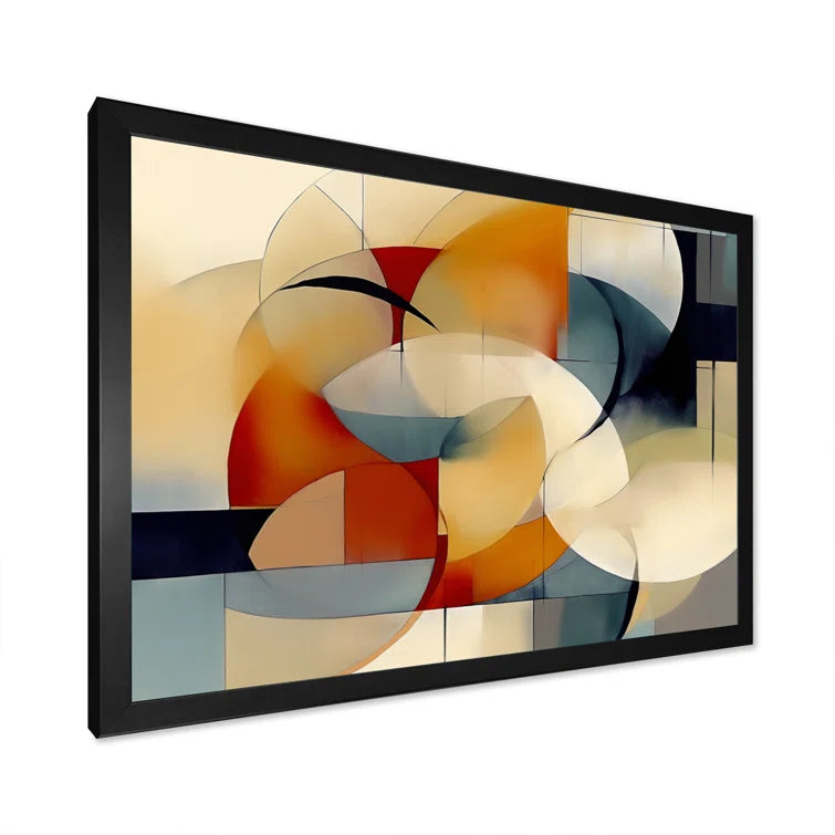 Black Framed Abstracted Canvas Print