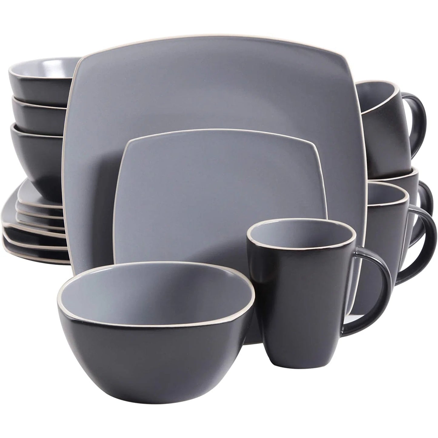 The Glaze 16 Piece Dinnerware Set