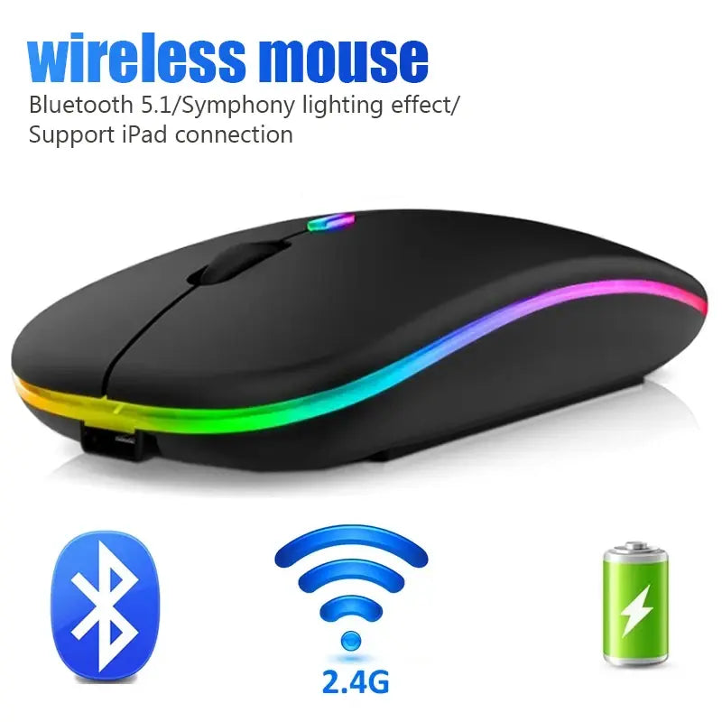 Stealth Glow Bluetooth Ergonomic RGB Mouse