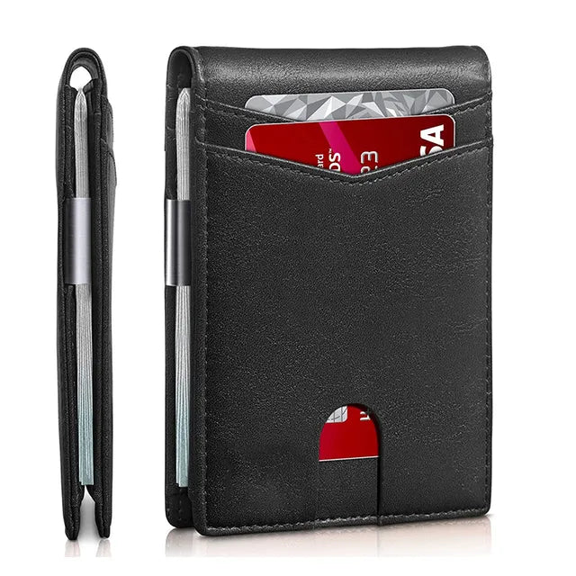 LuxGuard Ultra Slim RFID Leather Wallet