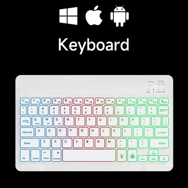 Mini Backlit Bluetooth Keyboard Wireless & Mouse