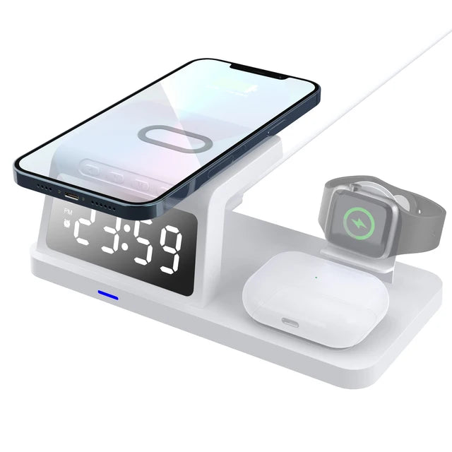 3 in 1 Power Clock Charging Station