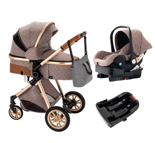 Luxurious 3 In 1 Baby Stroller