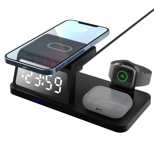 3 in 1 Power Clock Charging Station