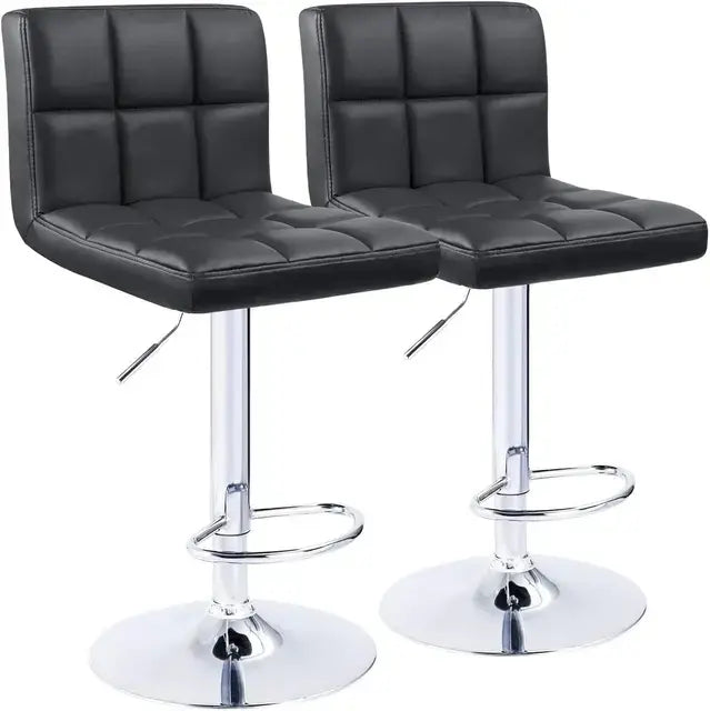 Set of 2 Hyrdaulic Modern Island Bar Stools