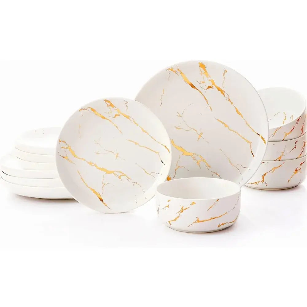 12 Piece Splash Dinnerware Set