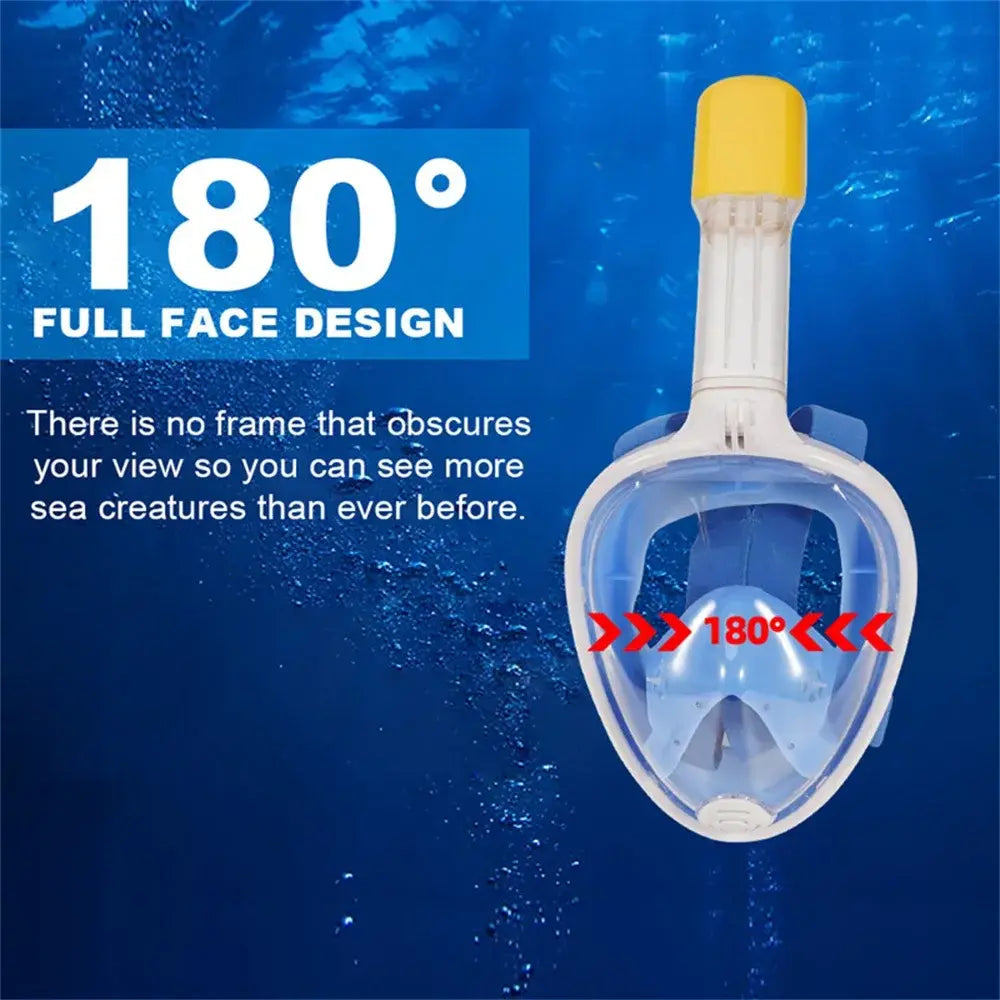 Double Tube Full Snorkeling Mask