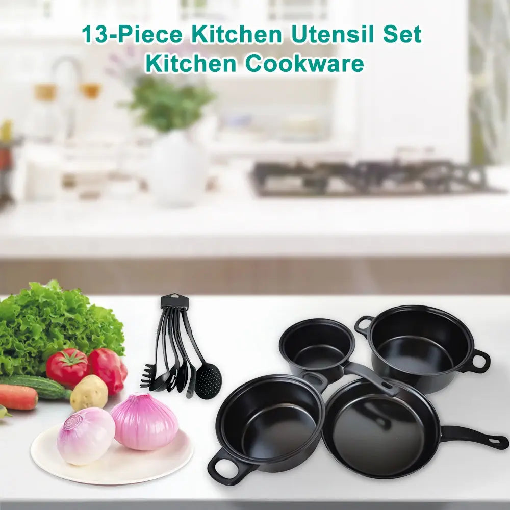 13-Piece Pan & Utensil Set